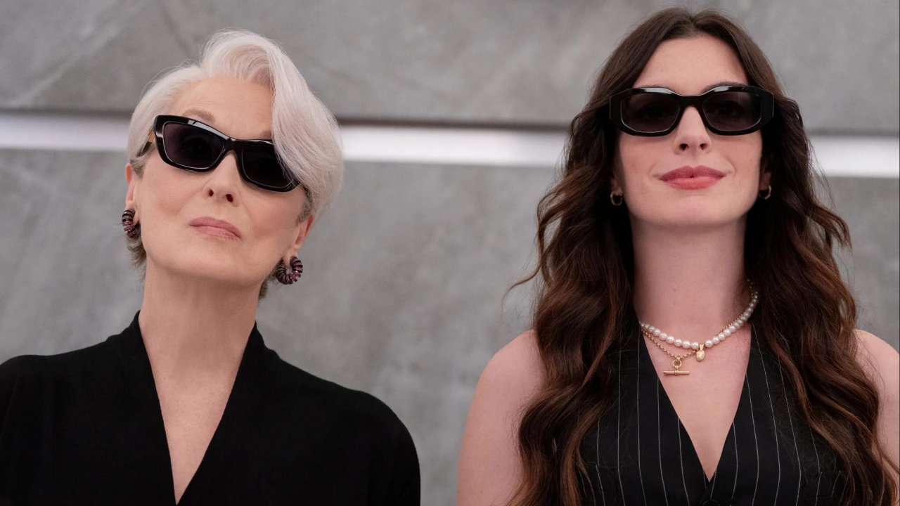 Meryl Streep e Anne Hathaway con gli occhiali da sole