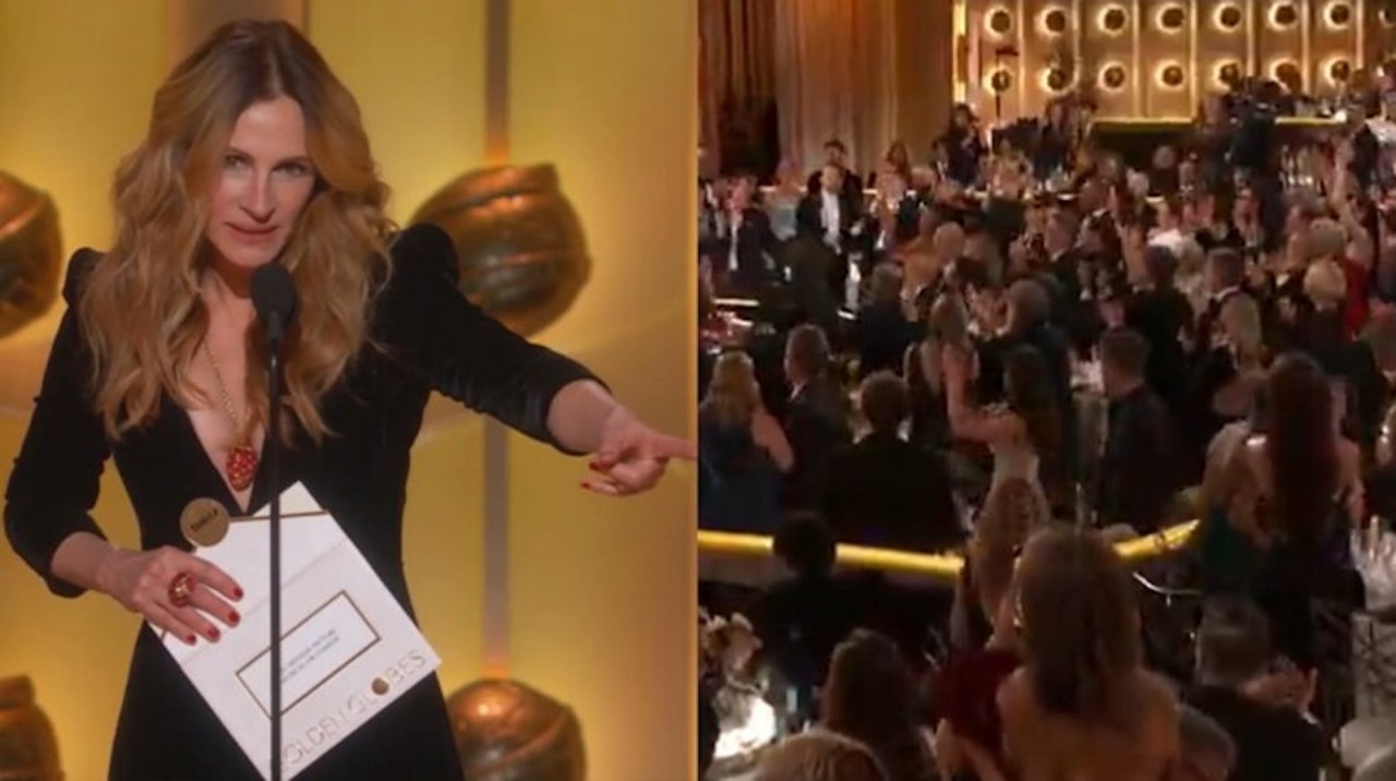 "Si sta chiedendo che diavolo succede": Julia Roberts nota l'espressione di Emma Stone ai Golden Globes 2026