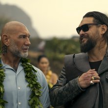 Fratelli Demolitori: Jason Momoa e Dave Bautista in una scena