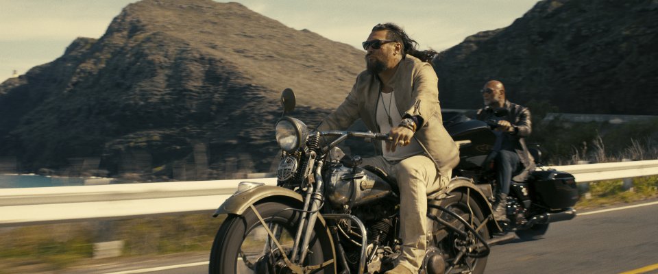 Fratelli Demolitori Jason Momoa Dave Bautista Moto