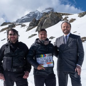 Agata Christian - Delitto sulle nevi: Christian De Sica sul set del film