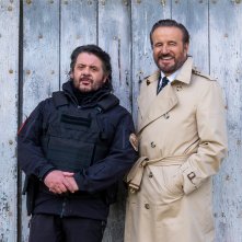 Agata Christian - Delitto sulle nevi: Christian De Sica e Lillo in una foto sul set
