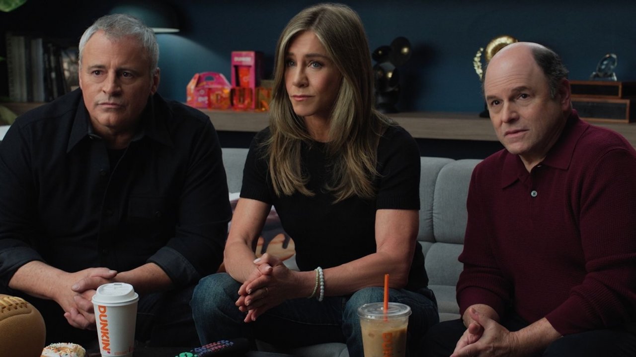 Matt LeBlanc, Jennifer Aniston e Jason Alexander in uno spot