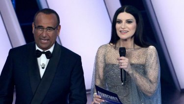 Laura Pausini Carlo Conti