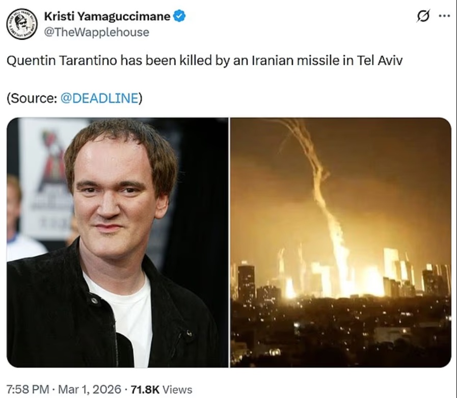 Bufala Morte Tarantino