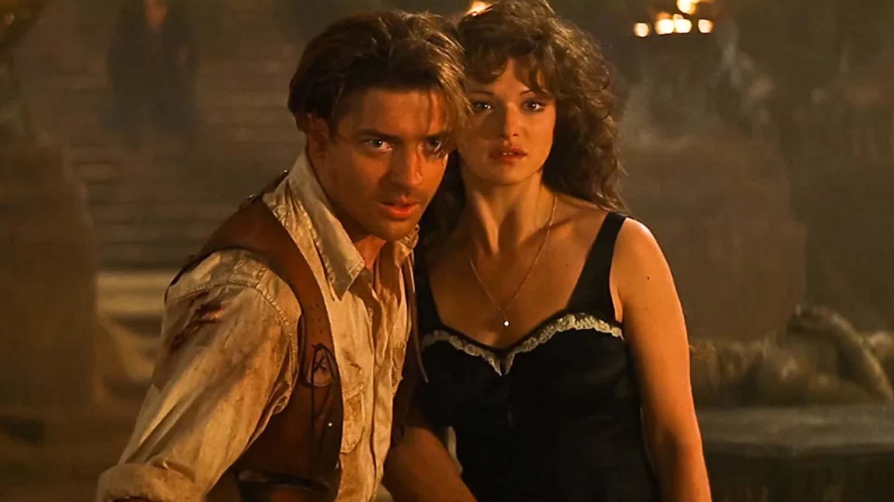 Rachel Weisz e Brendan Fraser ne La mummia