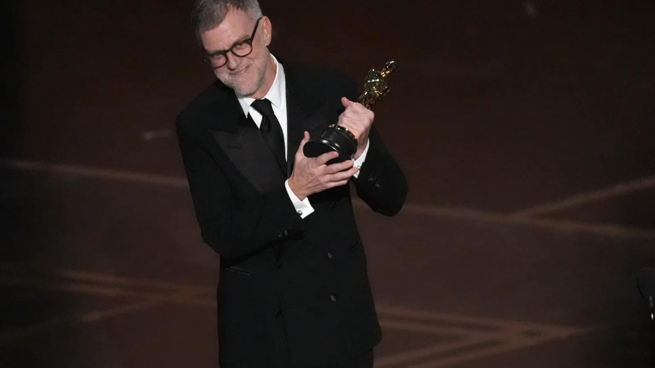 Paul Thomas Anderson con l'Oscar