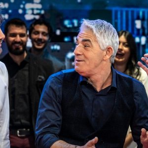 Stefano De Martino con Biagio Izzo e Francesco Paolantoni