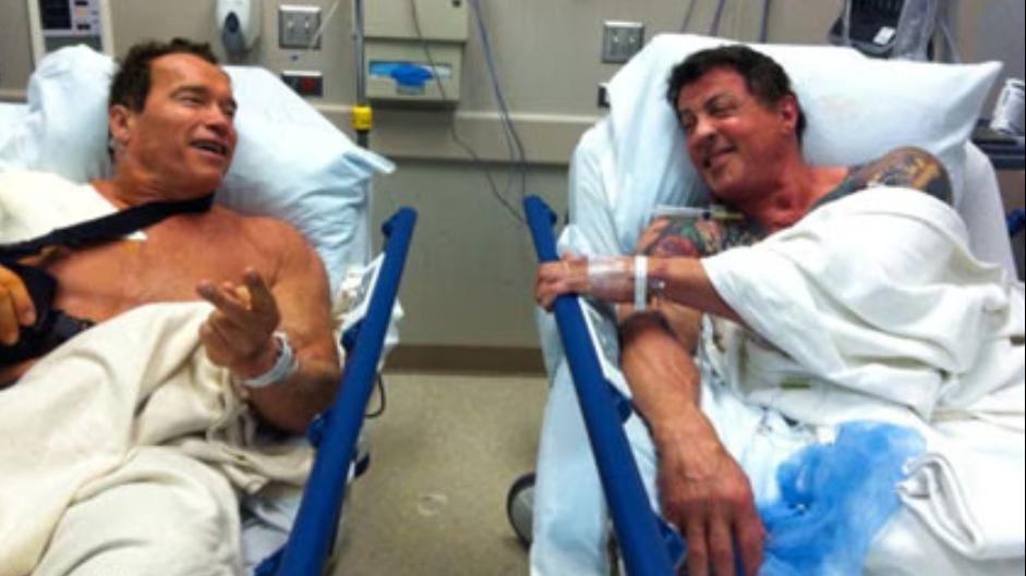 stallone e schwarzenegger nello stesso letto d8217ospedale lo strano incontro prima di escape plan