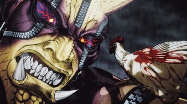 Rooster Fighter Un Intensa Scena Di Combattimento