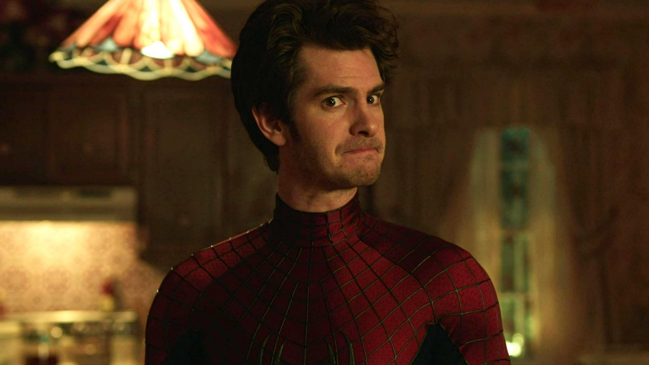 Andrew Garfield in una scena di Spider-Man: No Way Home