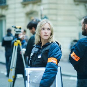 Il caso 137: Léa Drucker durante una scena