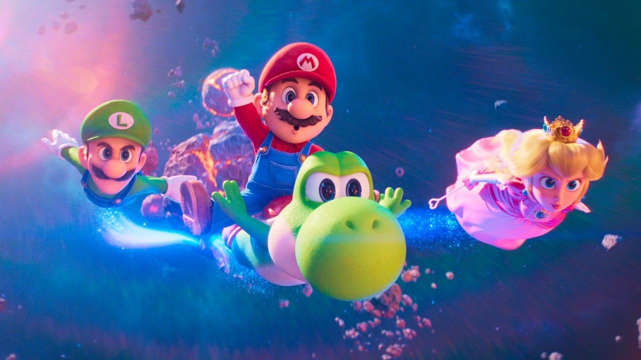 Una scena di Super Mario Galaxy: Il film