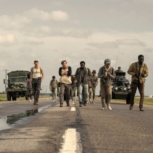 The Long Walk: i marciatori durante il film