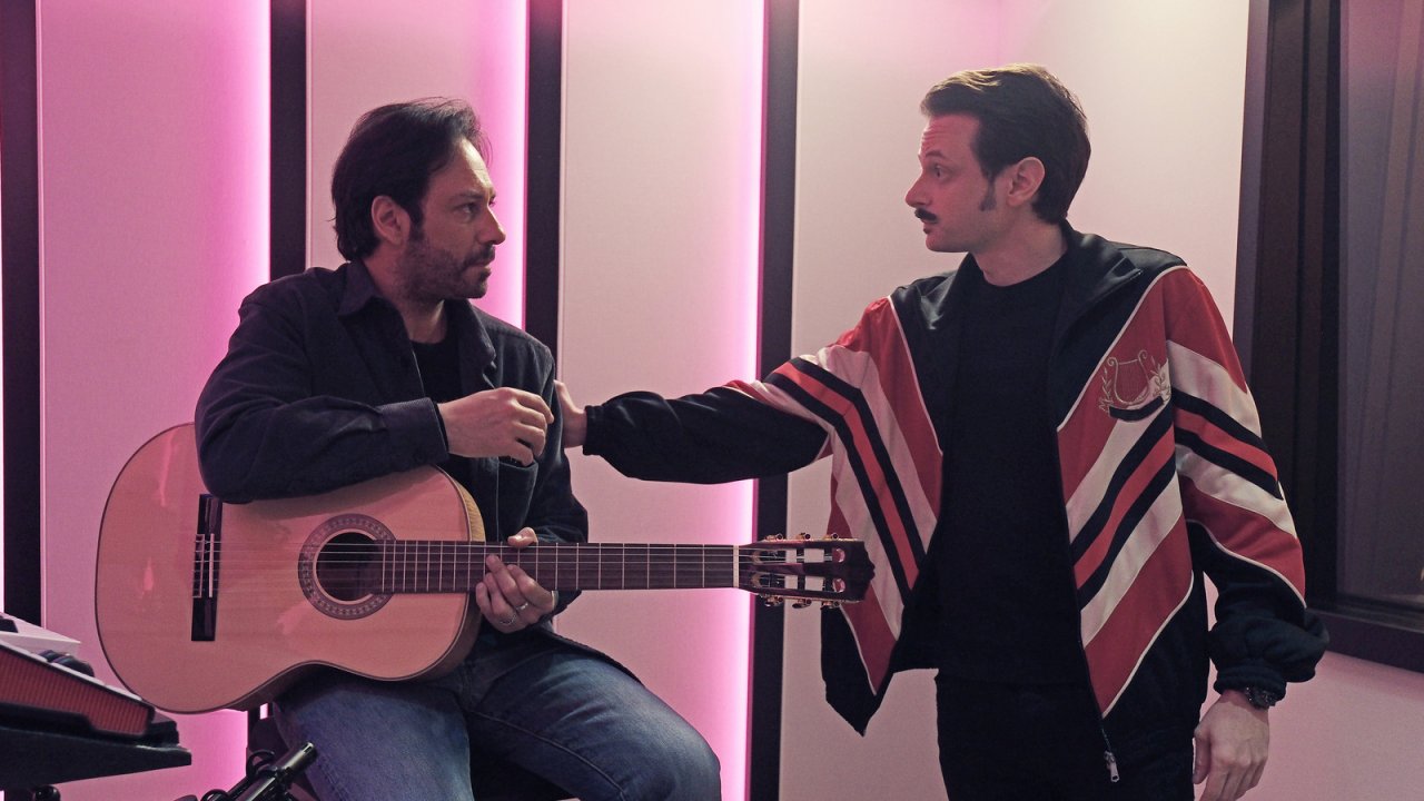 Matteo Branciamore e Fabio Rovazzi sul set