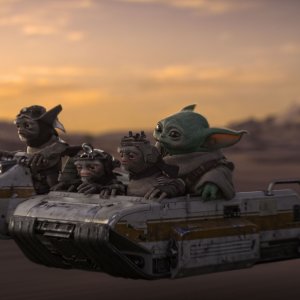 Star Wars: The Mandalorian and Grogu - Grogu in volo