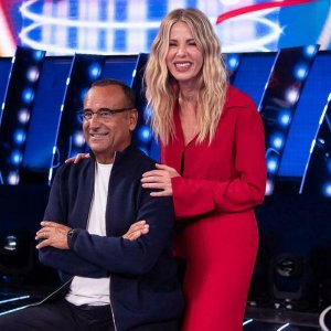 Carlo Conti e Alessia Marcuzzi