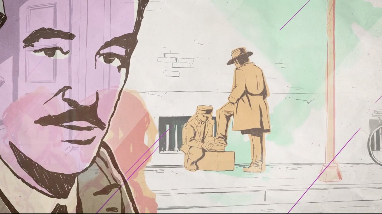 Una scena del documentario su Vittorio De Sica
