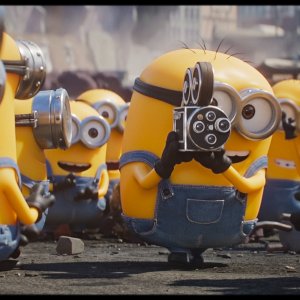 Minions & Monsters: i protagonisti in una scena del film Illumination