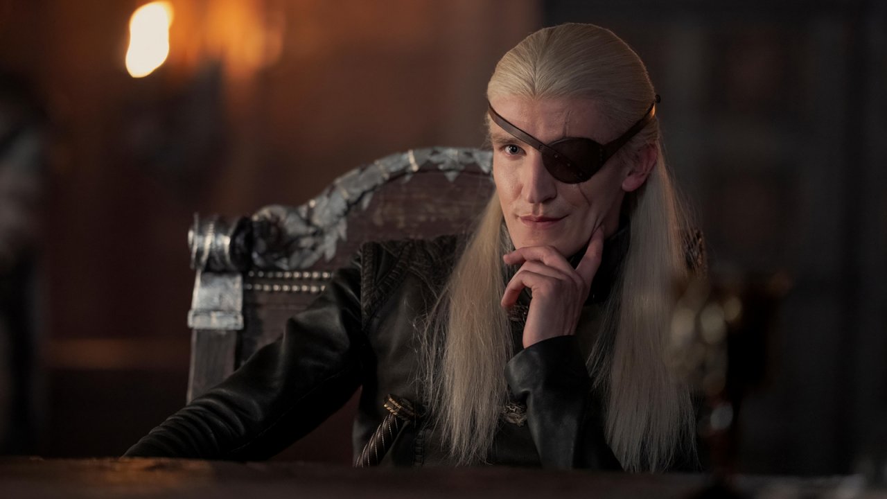 Una scena di House of the Dragon con Aemond