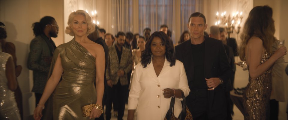 Hannah Waddingham Octavia Spencer And Ed Skrein In Ride Or Die Courtesy Of Prime Video