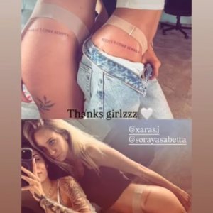Soraya e Sara con il tatuaggio