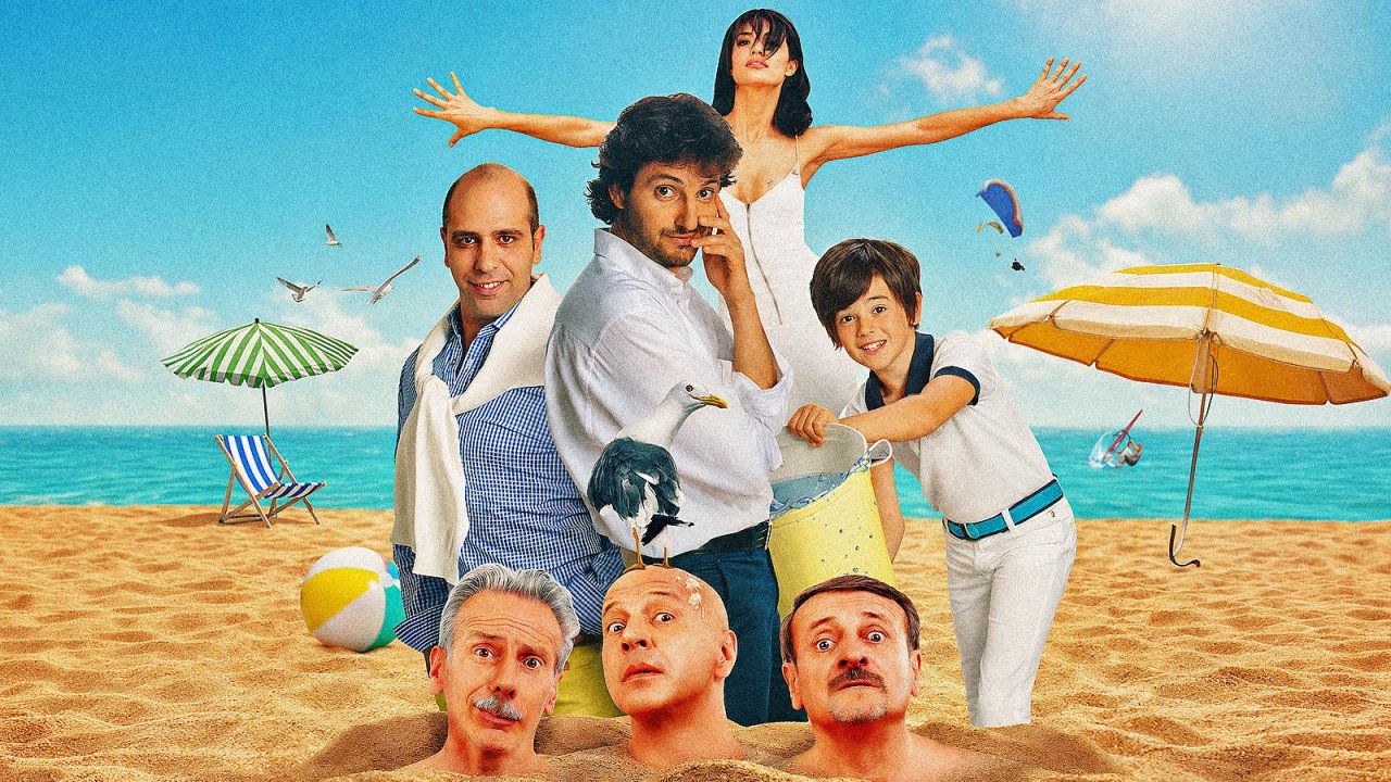 Checco Zalone in una scena di Sole a catinelle