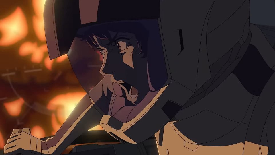 Gundam Hathaway Sorcey Of Nynph Circe Una Scena Di Combattimento