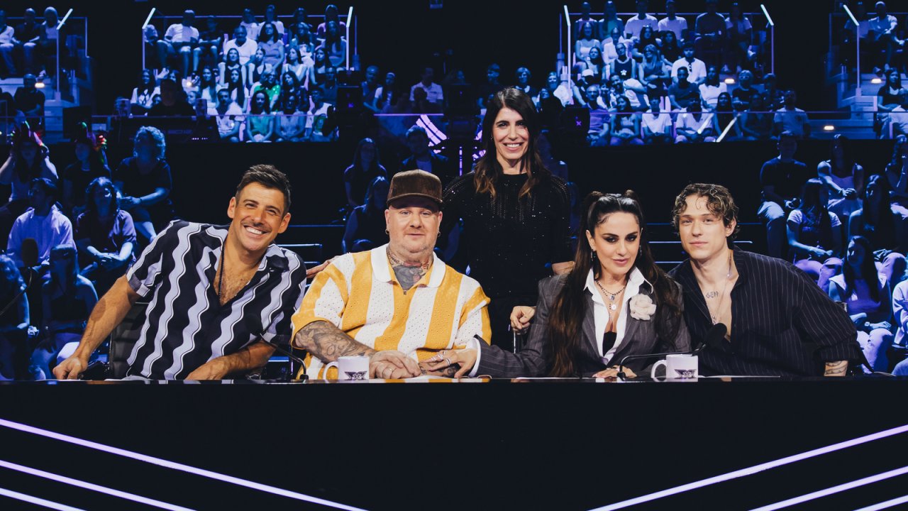 I giudici e la conduttrice di X Factor 2026 ©Virginia Bettoja
