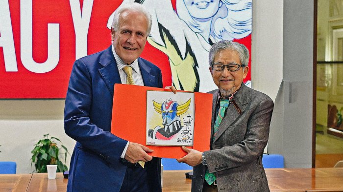 Go Nagai a Lucca tra robot, guerra reale e IA: 'I miei incubi mecha sono diventati realtà'