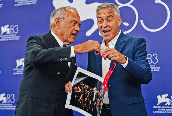 George Clooney a ruota libera